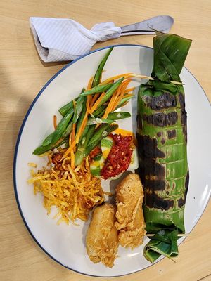 Nasi bakat at Go Eat Veggie in Jakarta
