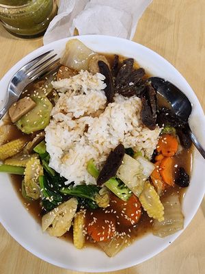 Nasi capcay at Go Eat Veggie in Jakarta