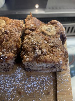 Vegan banana bread with chocolate chunks   at ELA  in Chamonix-mont-blanc
