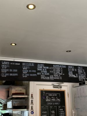 Vegans and vegetarians options in the menu   at ELA  in Chamonix-mont-blanc