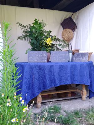 The little "échoppe" at Les Soupers de la P'tite Grange in Tinchebray