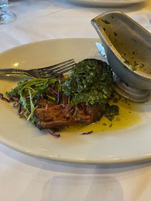 Vegan steak   at Charley's Steak House in Orlando