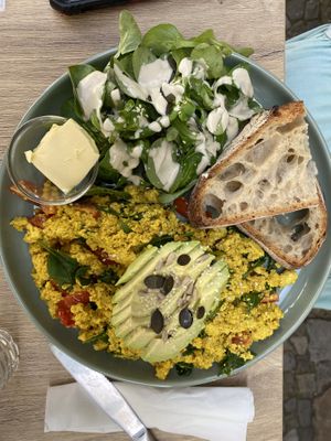 Scrembled Tofu  at Vegan Vibes in Berlin