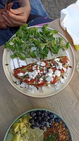 Avocado bread at Vegan Vibes in Berlin