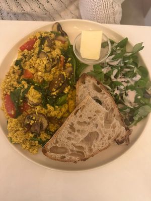 Best scrambled tofu! at Vegan Vibes in Berlin