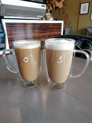 Latte with Oat and Soya milk at Lily's in Skelmersdale