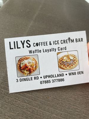 Card  at Lily's in Skelmersdale