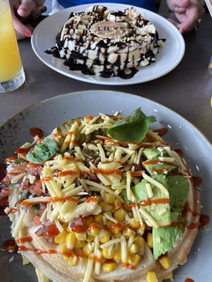 Sweet and savoury waffles  at Lily's in Skelmersdale