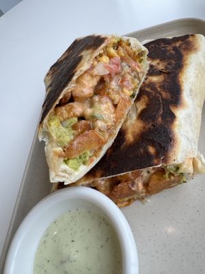 Breakfast burrito 🤤   at The Moody Vegan in Los Angeles