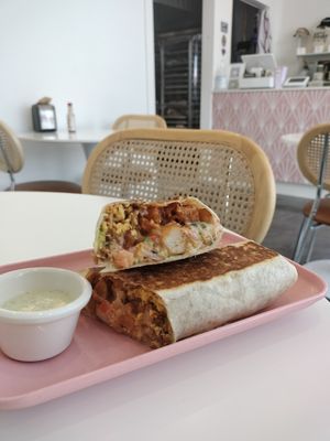 Breakfast Burrito at The Moody Vegan in Los Angeles