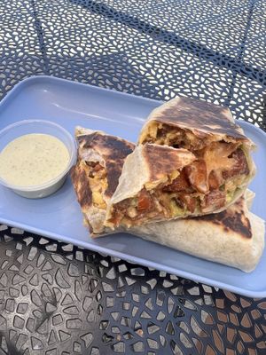 B fast burrito   at The Moody Vegan in Los Angeles