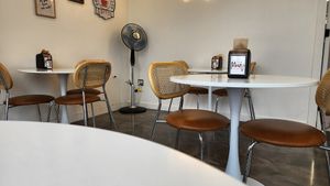 Only about 4 tables, but don't let that keep you away! at The Moody Vegan in Los Angeles