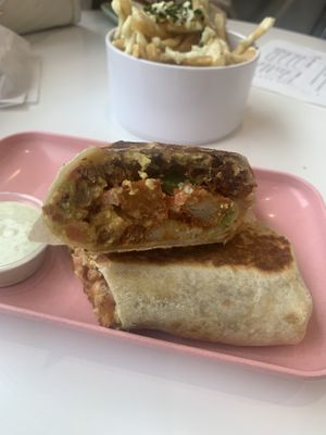 Breakfast burrito   at The Moody Vegan in Los Angeles