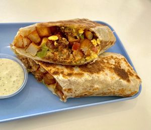 Breakfast burrito  #Veganuary at The Moody Vegan in Los Angeles