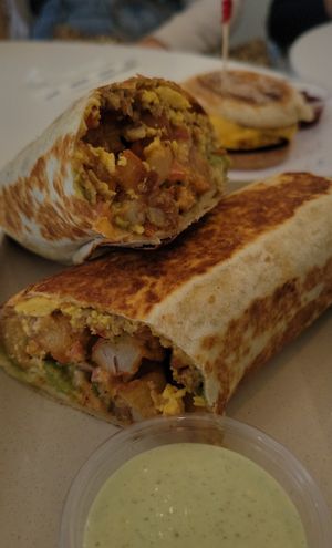 Breakfast Burrito at The Moody Vegan in Los Angeles