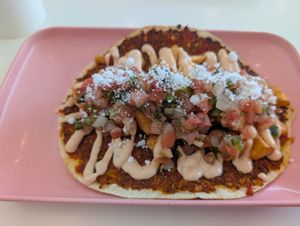 Lahmajune Taco at The Moody Vegan in Los Angeles