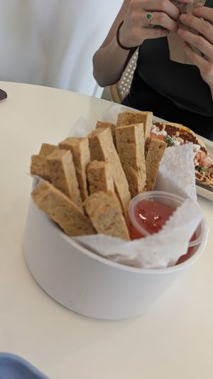 Tofu fries at The Moody Vegan in Los Angeles