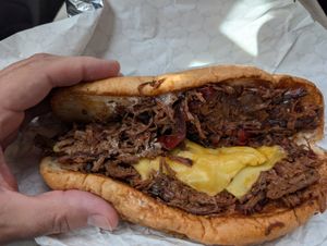 Philly Cheesesteak at The Moody Vegan in Los Angeles
