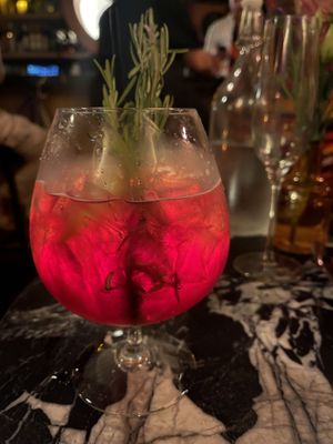   at Justine's Wine Bar in Los Angeles