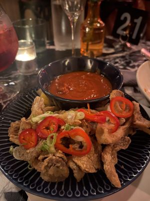   at Justine's Wine Bar in Los Angeles