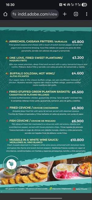  at Salsa Brava Restaurante Caribeño in Puerto Viejo De Talamanca