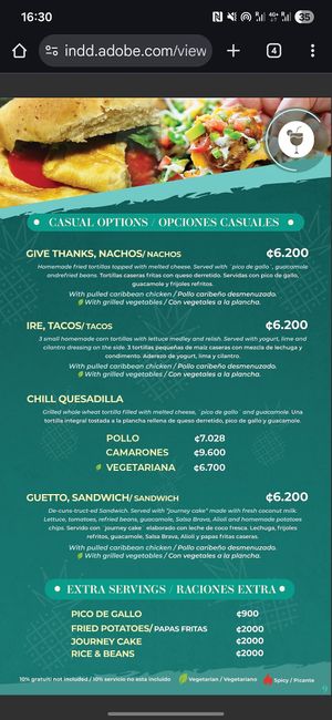  at Salsa Brava Restaurante Caribeño in Puerto Viejo De Talamanca