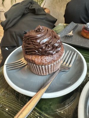 Chocolate cupcake   at Tovarystvo - Товариство in Lviv