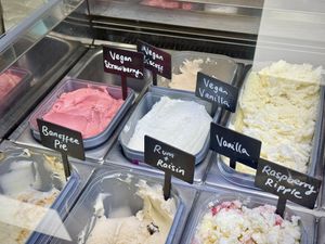 Vegan ice cream  at The Treat Stop in Windermere