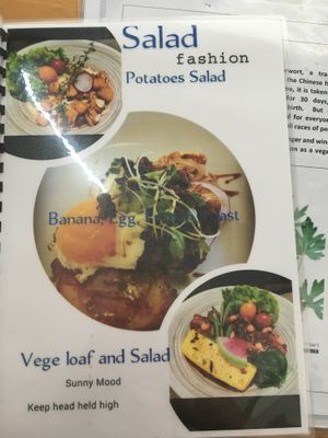 Menu with vegetarian options (include egg)  at Fren's Get Together  in Kuching