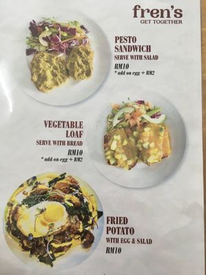 More vegan sandwich options  at Fren's Get Together  in Kuching