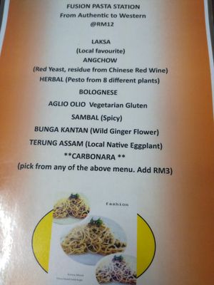 Pasta menu May 2024 at Fren's Get Together  in Kuching