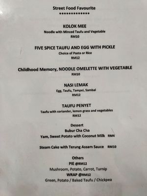 Menu at Fren's Get Together  in Kuching