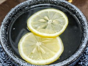 Hot Lemon drink at Fren's Get Together  in Kuching