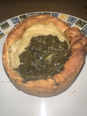 Quiché de espinacas con queso feta   at Vaina Vegana in Naucalpan De Juarez