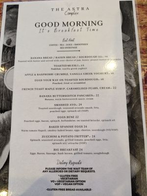 Menu - food at Soull Cafe and Espresso Bar in Broken Hill