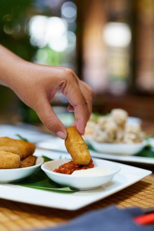 Salt & pepper tofu at Ginger Moon in Seminyak