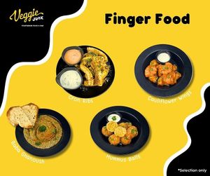 Selection of our Finger Food. Amazing flavours from A to Z, come here for you to see.  at Veggie Junk Food & Bar in Ho Chi Minh City