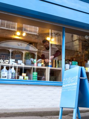 My beautiful little eco shop! at My Carbon Coach in Taunton