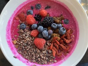 Jane's dragonfruit smoothie bowl  at Jane on Larkin in San Francisco