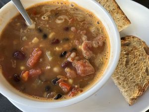 Vegan chili  at Jane on Larkin in San Francisco