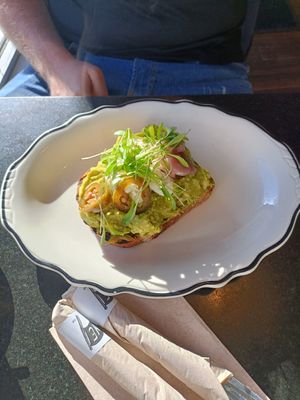 Avocado toast at Jane on Larkin in San Francisco