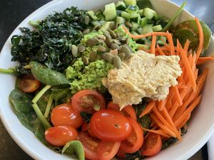 Rainbow salad  at Jane on Larkin in San Francisco