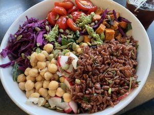 Vegan Buddha bowl  at Jane on Larkin in San Francisco