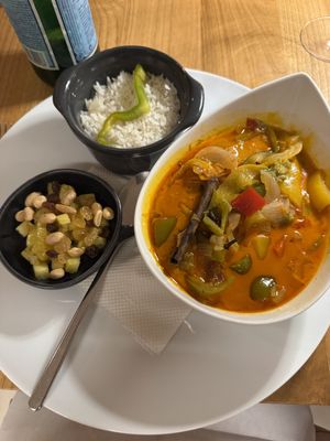 Red curry  at Garden Carvoeiro in Lagoa