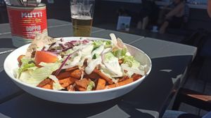 The vegan kapsalon. at Zee en Zo in Petten