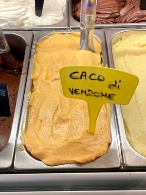 Gelato di caco at Perlecò in Alassio