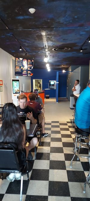Small business owner,  lots of locals come in and out at Big Head Burger in Waterloo