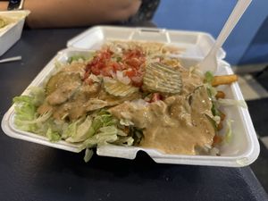 Vegan Big Head Fries.  at Big Head Burger in Waterloo