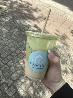 Matcha Latte with Oatmilk  at Maison Le in Magdeburg