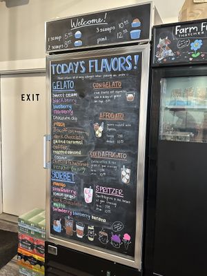 Menu  at Gelato Joy Cafe in Wellfleet